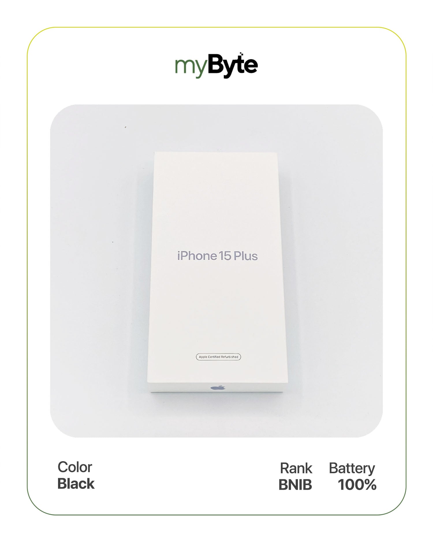 iPhone 15 Plus 5G 128GB (Sim Free) Black SIM Free myByte International