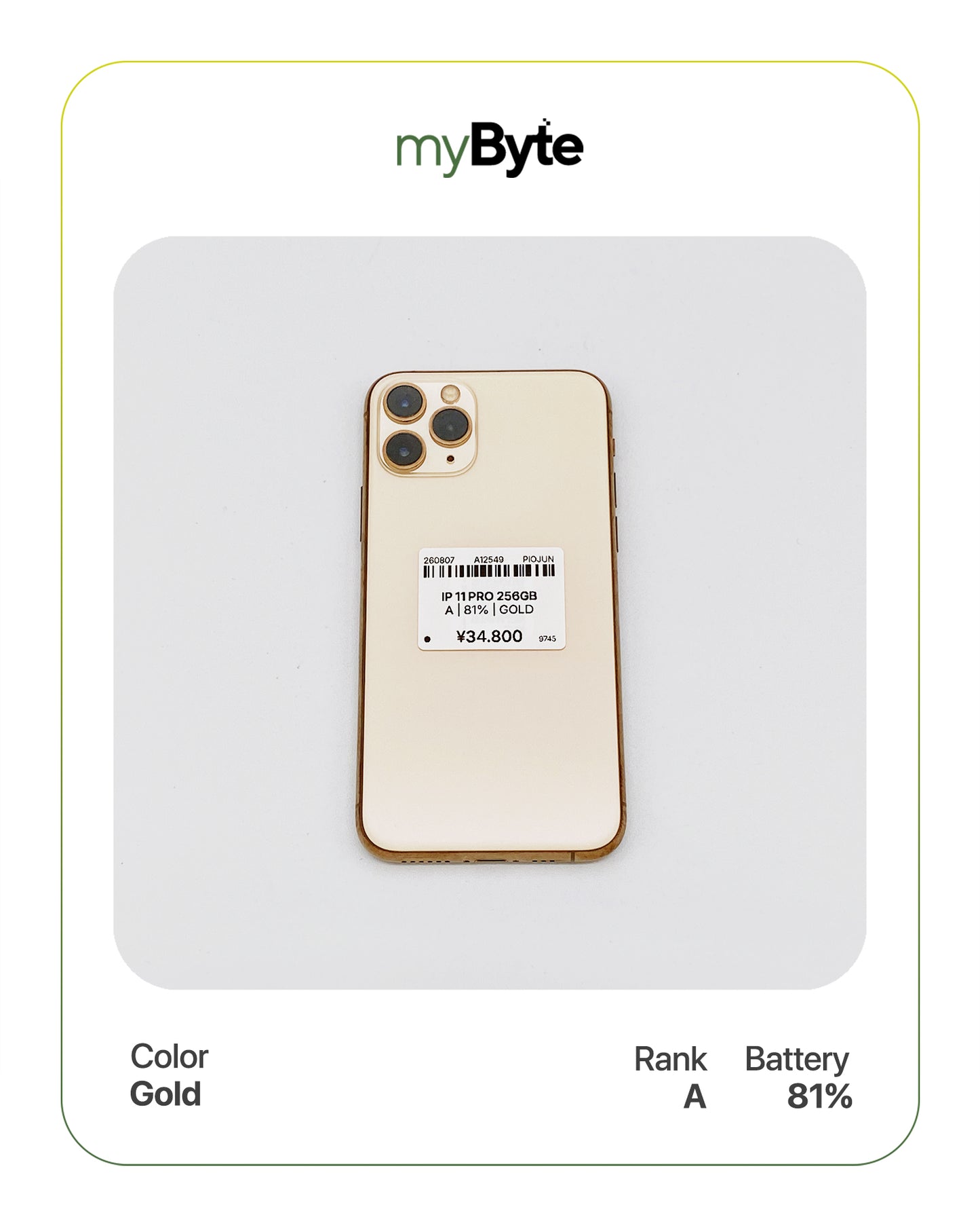 iPhone 11 Pro 256GB (SIM Free) myByte International