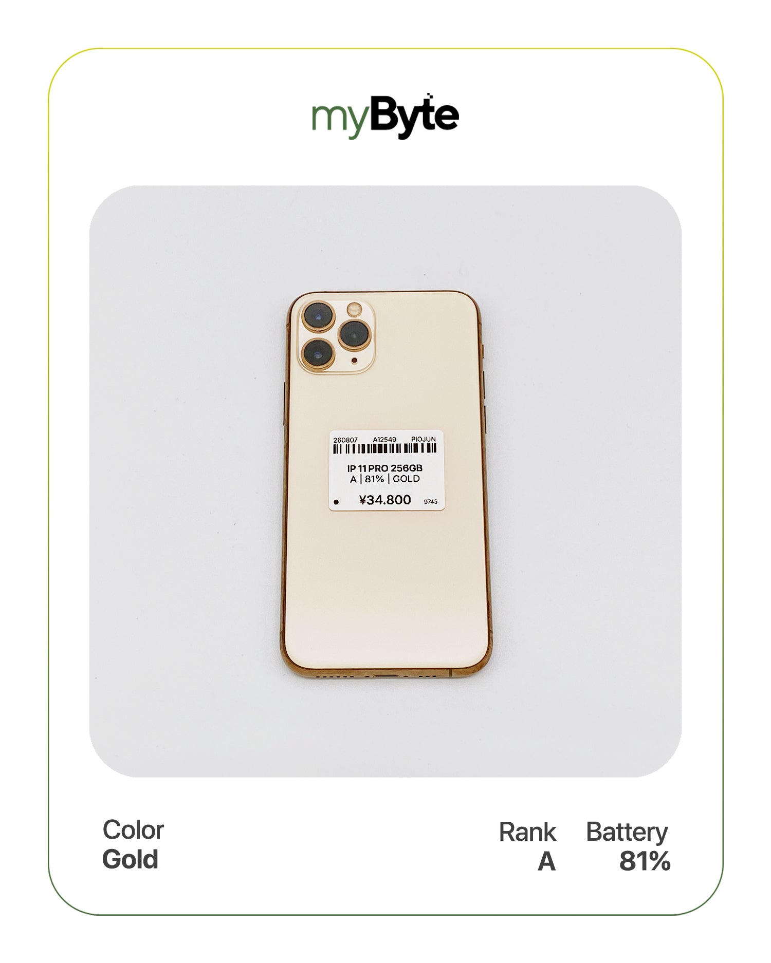 iPhone 11 Pro 256GB (SIM Free) myByte International