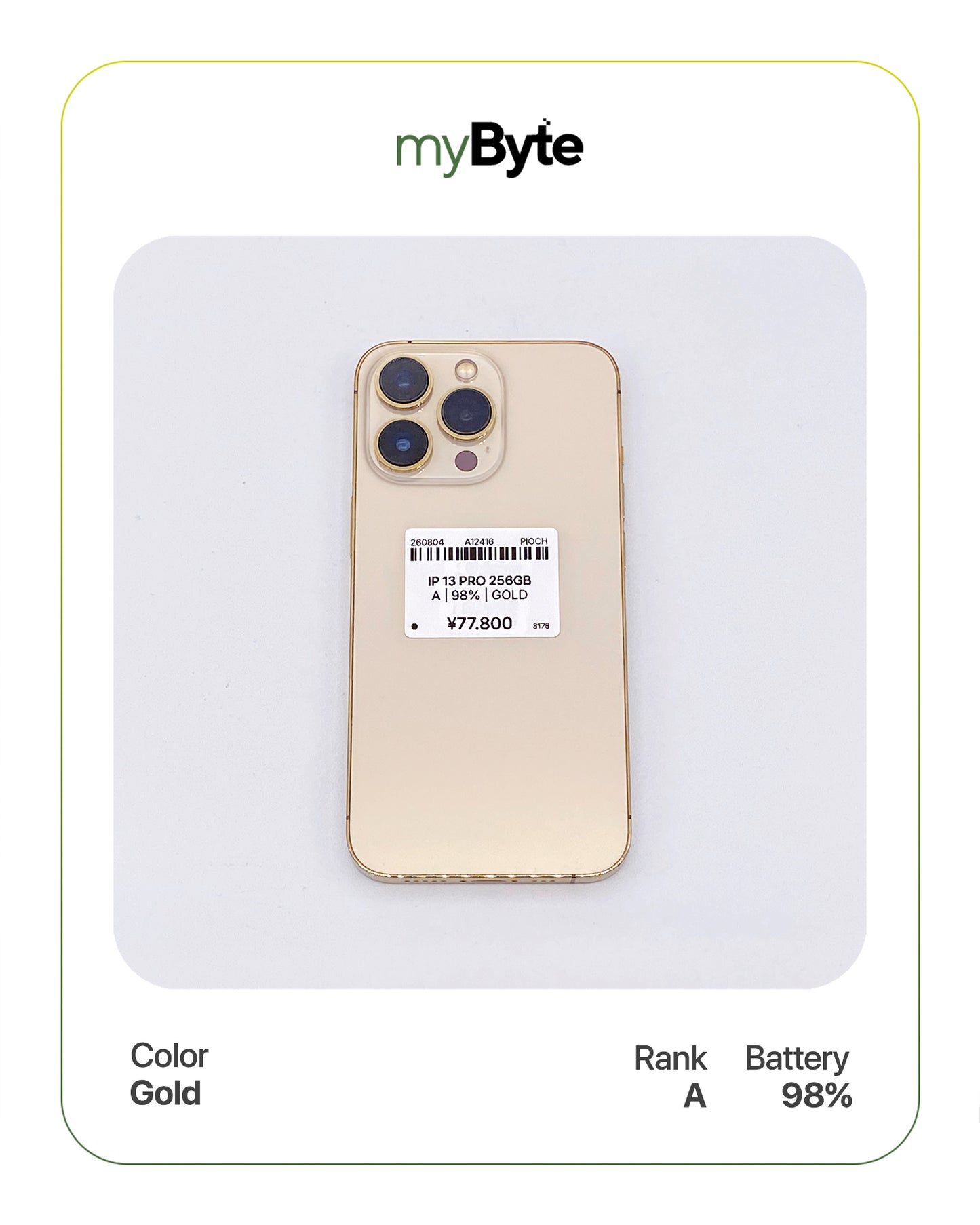 iPhone 13 Pro 5G 256GB (SIM Free) myByte International