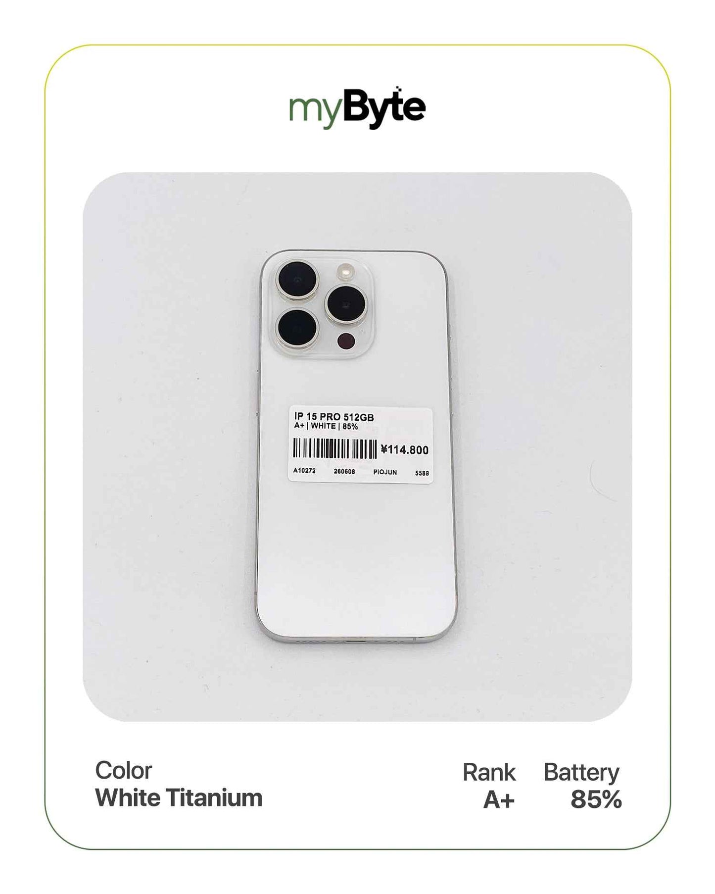 iPhone 15 Pro 5G 512GB (SIM Free) myByte International
