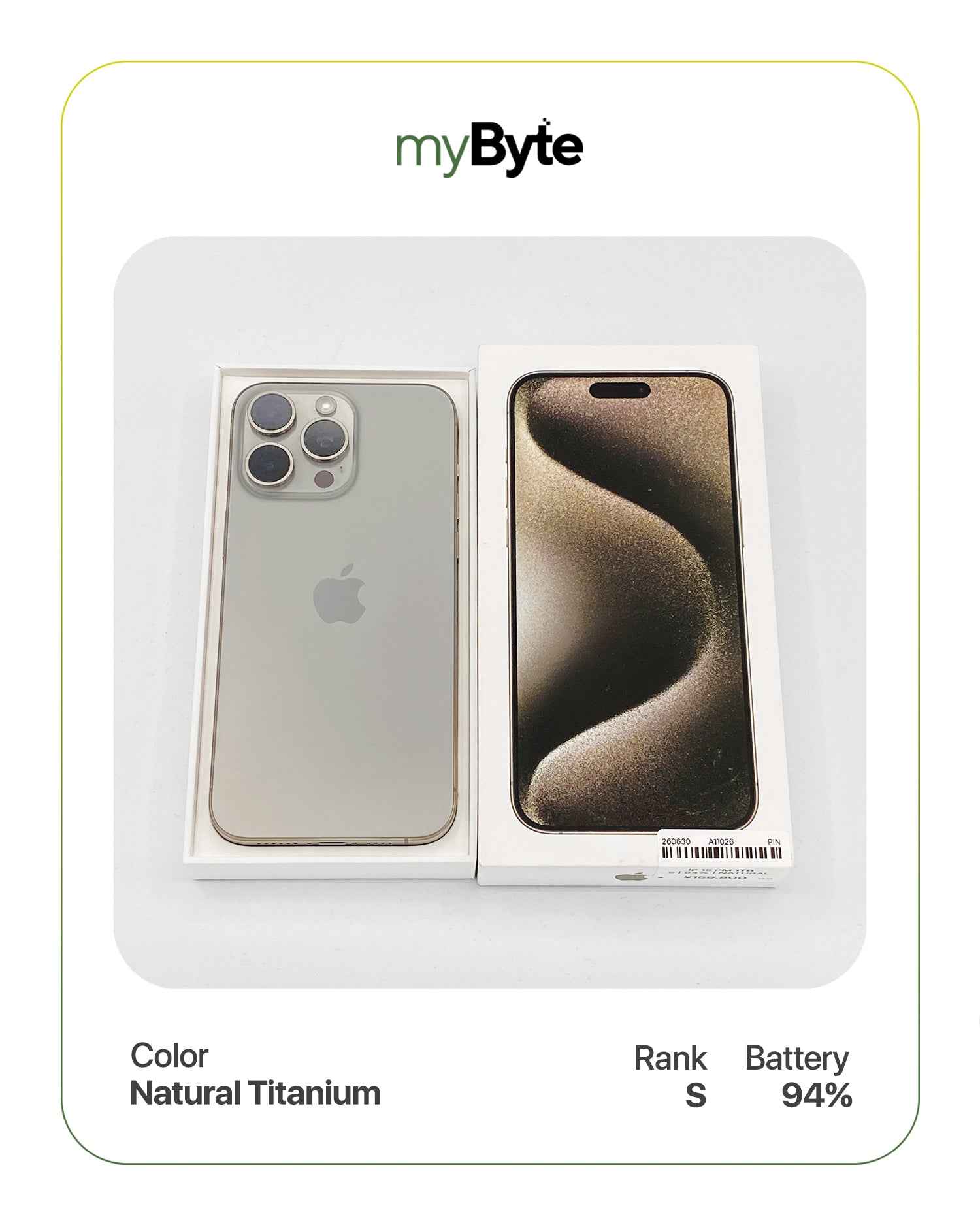 iPhone 15 Pro Max 5G 1TB (SIM Free) myByte International