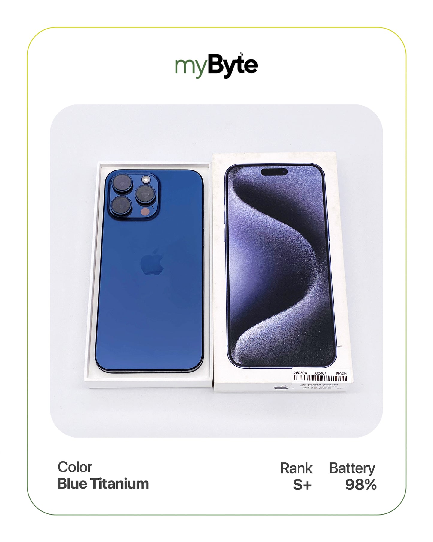 iPhone 15 Pro Max 5G 256GB (SIM Free) myByte International