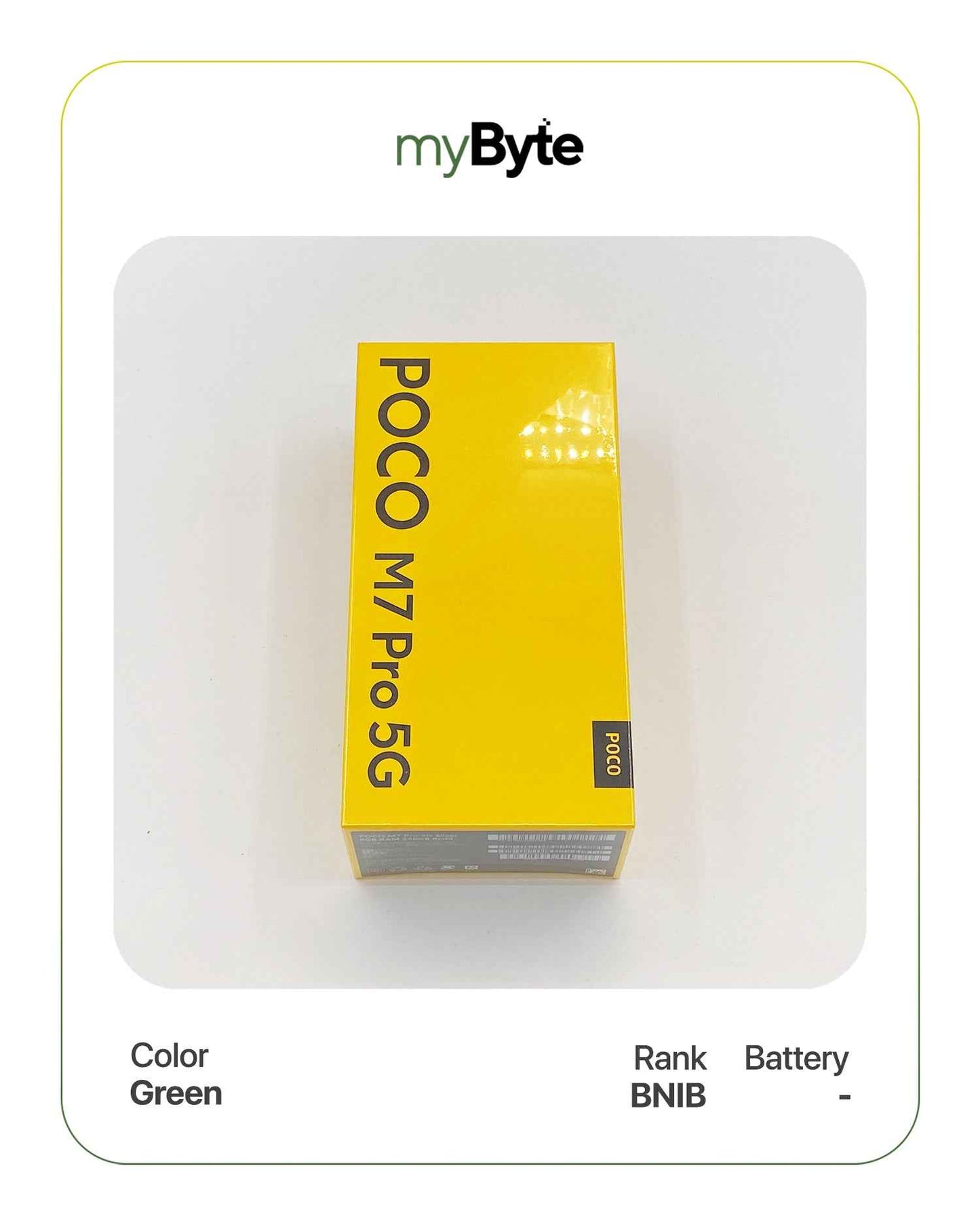 POCO M7 Pro 5G 256GB (SIM Free) Green SIM Free myByte International