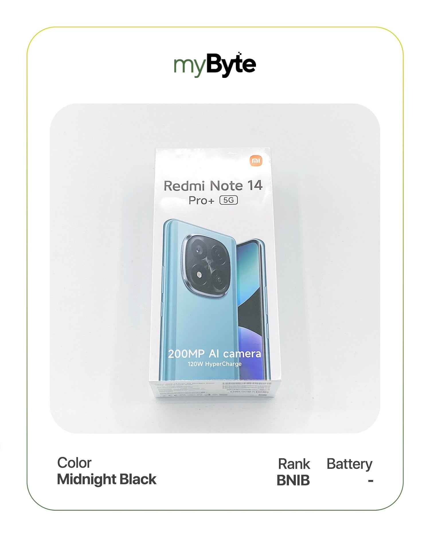 Redmi Note 14 Pro+ 5G 512GB Silent Camera (Dual SIM) Midnight Black SIM Free myByte International