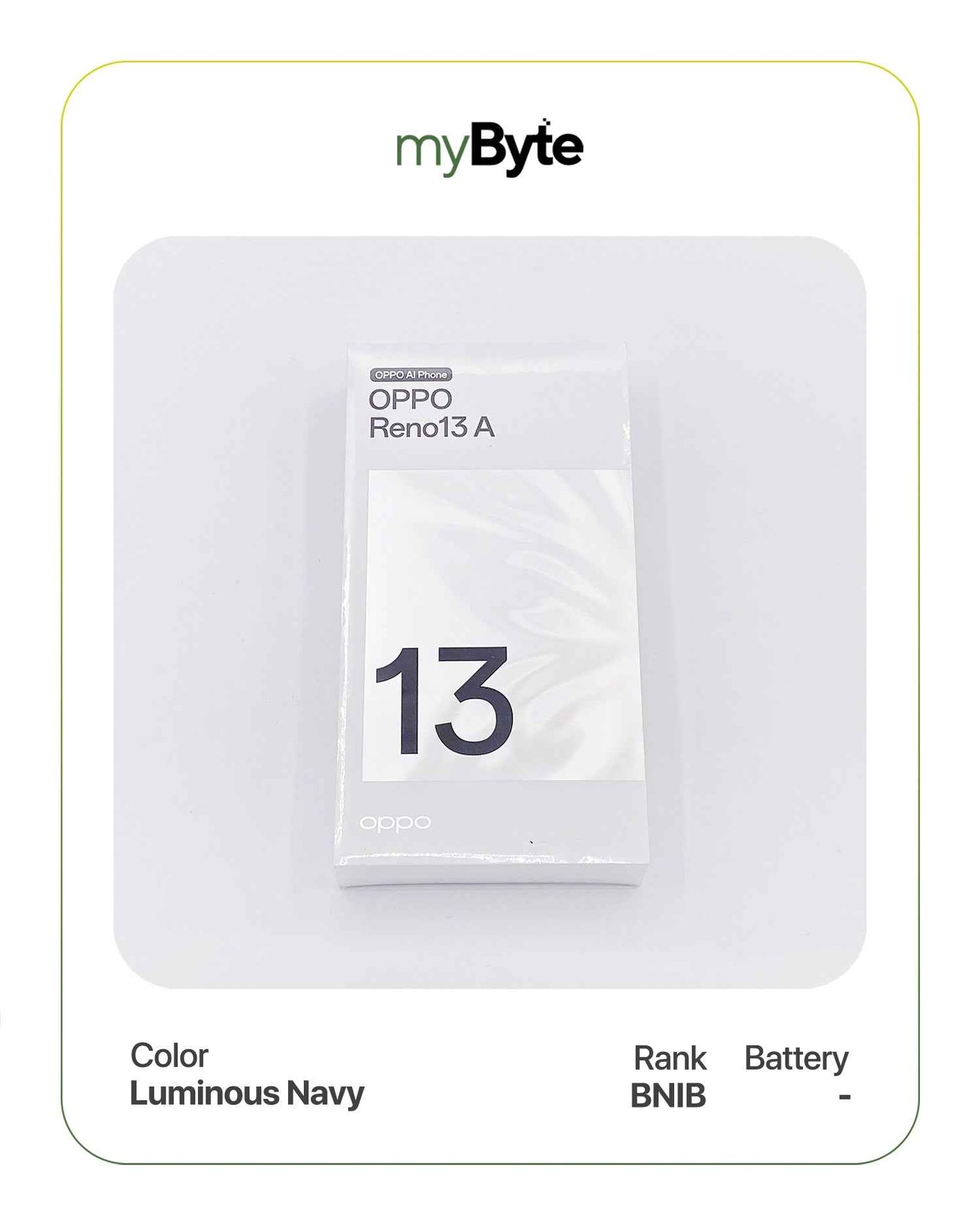 OPPO Reno13 A 128GB (SIM Free) Luminous Navy SIM Free myByte International