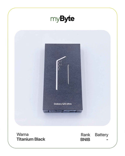 Samsung Galaxy S25 Ultra 5G 256GB Silent Camera (Dual SIM) Titanium Black SIM Free myByte International