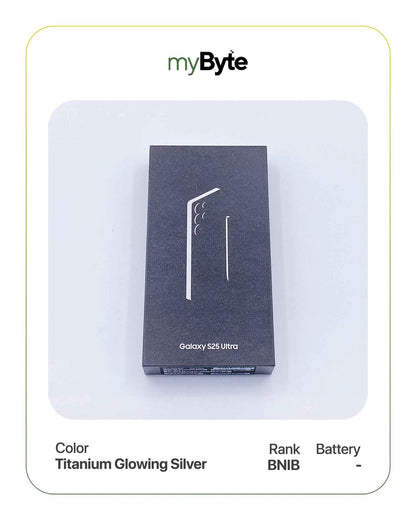 Samsung Galaxy S25 Ultra 5G 512GB Silent Camera (Dual SIM) Titanium Glowing Silver SIM Free myByte International
