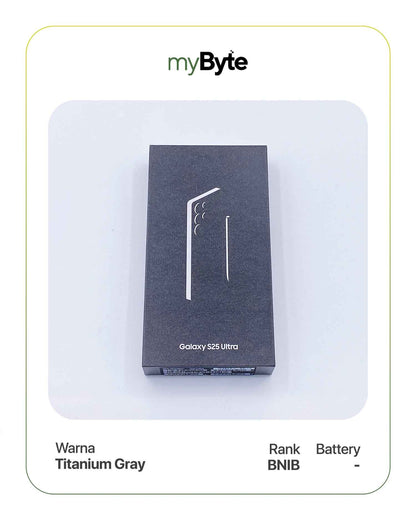 Samsung Galaxy S25 Ultra 5G 256GB Silent Camera (Dual SIM) Titanium Gray SIM Free myByte International