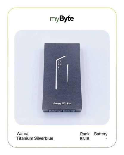Samsung Galaxy S25 Ultra 5G 256GB Silent Camera (Dual SIM) Titanium Silverblue SIM Free myByte International