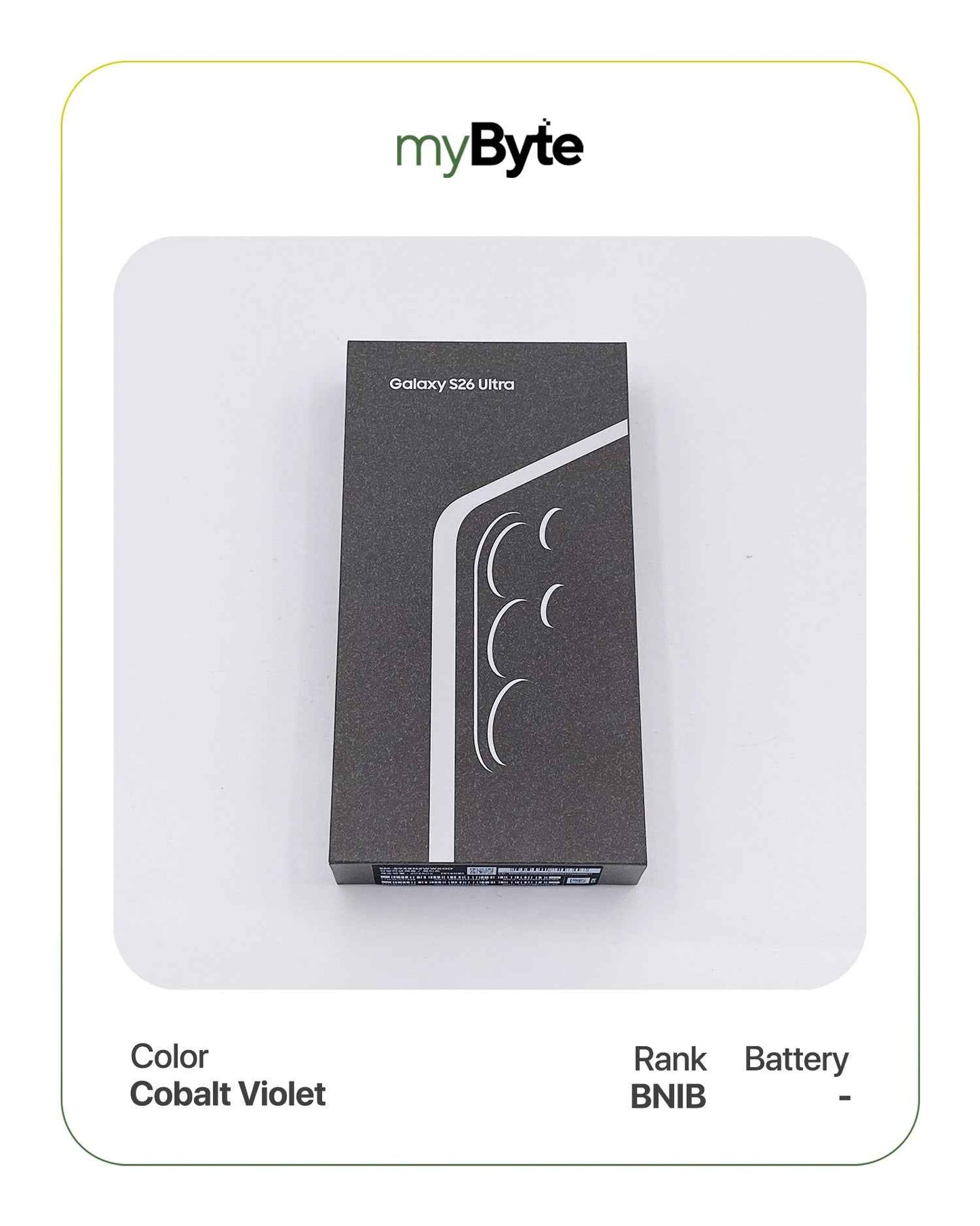 Samsung Galaxy S26 Ultra 5G 256GB (SIM Free) Cobalt Violet SIM Free myByte International